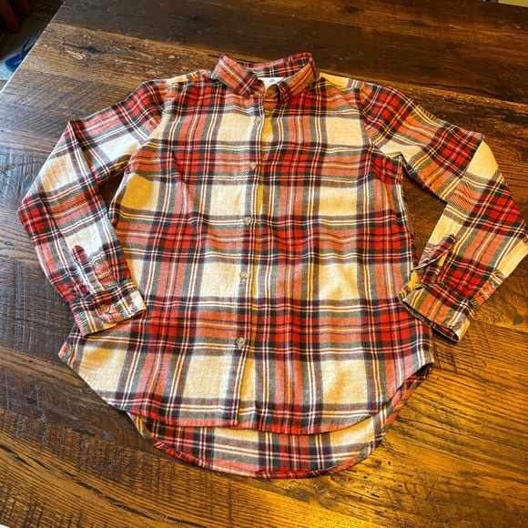 Ladies Old Navy Plaid Flannel Button Down - size XS - Picture 3 of 9